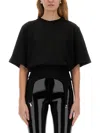 Fiorucci T-shirt With Suspenders In Black