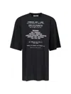 Fiorucci 'invitation Graphic' T-shirt In Black