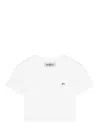 Fiorucci Short Sleeve Cropped Tee In White