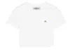 Fiorucci Short Sleeve Cropped Tee In White