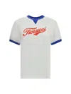 Fiorucci Varsity Logo Regular T-shirt In White