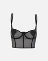 Fiorucci Heart Bralette In Black