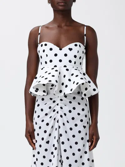 Fiorucci Polka-dot Peplum Top In Multi