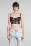 Fiorucci Heart Bralette In Black