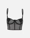 Fiorucci Heart Bralette In Black