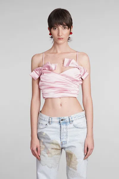 Fiorucci Topwear In Rose-pink Polyester