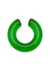 Fiorucci Translucent Ear Cuff In Green