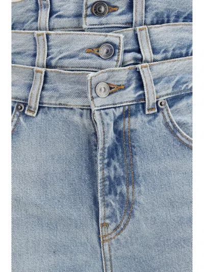 Fiorucci Triple-layer Waist Jeans In Blue