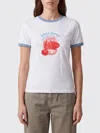 Fiorucci Graphic-print Ringer T-shirt In White