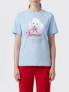 Fiorucci T-shirt Poodle Light Blue In Blue