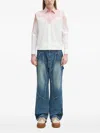 Fiorucci Two-tone Panelled Shirt In White