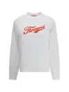 Fiorucci Varsity Logo Regular Sweatshirt In White