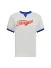 Fiorucci Varsity Logo Regular T-shirt In White