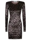Fiorucci Mini Dress With Long Sleeves In Brown