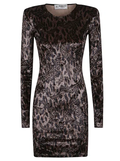 FIORUCCI VELOUR PADDED MINI DRESS