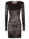 Fiorucci Mini Dress With Long Sleeves In Brown