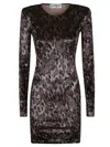 Fiorucci Mini Dress With Long Sleeves In Brown