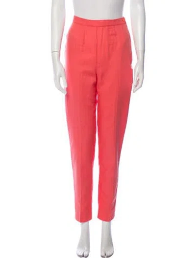 Pre-owned Fiorucci Vintage Skinny Leg Pants In Pink