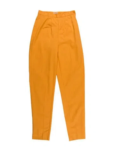 Pre-owned Fiorucci Vintage Skinny Leg Pants W/ Tags In Orange