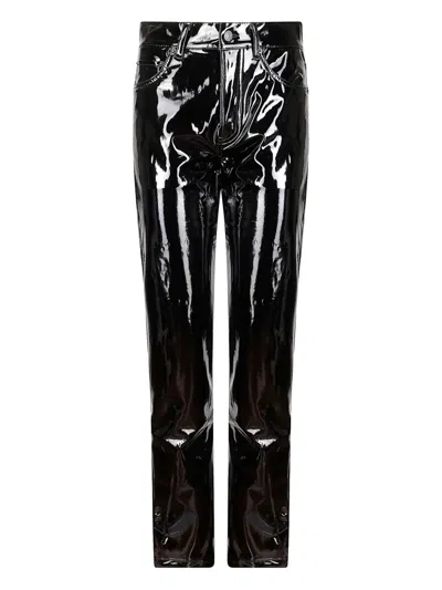 Fiorucci Vinyl Trousers In Black