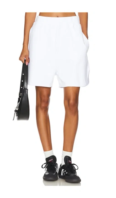 Fiorucci White Embroidered Fleece Shorts
