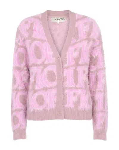 Fiorucci Woman Cardigan Pink Size Xs Polyamide