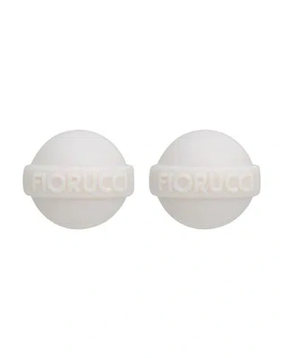 Fiorucci Woman Earrings White Size - Plastic