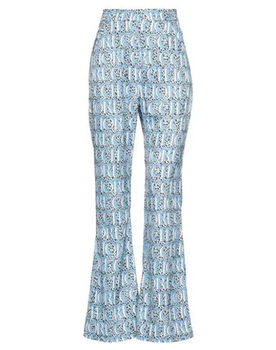 Fiorucci Woman Pants Azure Size L Polyester In Blue