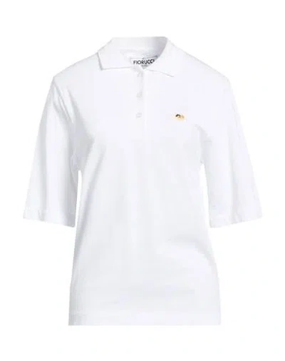 Fiorucci Woman Polo Shirt White Size S Cotton
