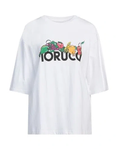 Fiorucci Woman T-shirt White Size Xl Cotton