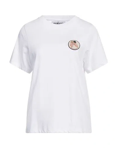 Fiorucci Woman T-shirt White Size Xl Cotton