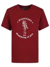 Fiorucci Dreaming Of You Regular Fit T-shirt In Burgundy Red