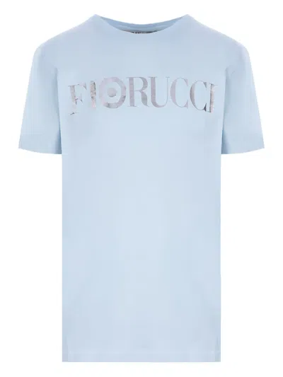 Fiorucci X 10 Corso Como Logo-print Cotton T-shirt In Blue