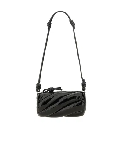 Fiorucci Zippered Shoulder Bag In Black