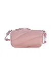 Fiorucci Cylindrical Quilted Micro Mella Bag In Pink