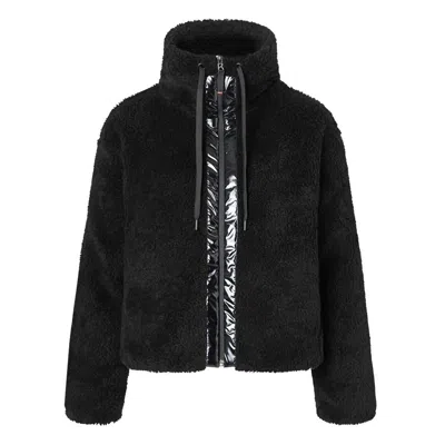 Fire & Ice Women's Ninetta Teddy Fleece Jacket In Black