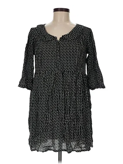 Pre-owned Fire Los Angeles 3/4 Sleeve Blouse In Black