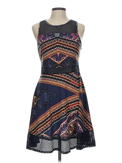 Pre-owned Fire Los Angeles Casual Dress In Blue