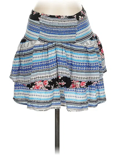 Pre-owned Fire Los Angeles Casual Skirt In Blue