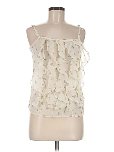 Pre-owned Fire Los Angeles Sleeveless Blouse In Ivory
