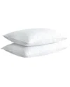 Firefly Twin Pack White Goose Nano Down And Feather Pillow In White