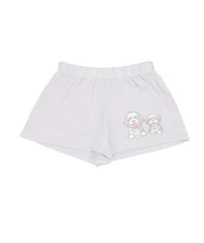 Firehouse Kids' Girl's Pup Party Shorts In Clay In Gray