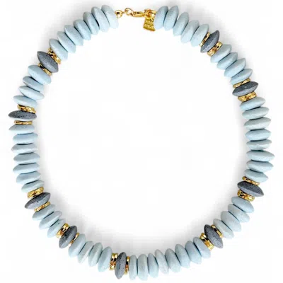Firera Atelier Women's Blue / Grey Riva Antica Necklace