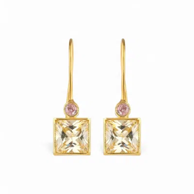 Firera Atelier Women's Pink / Yellow Vera Charm & Alba Dorata Earring In Gold