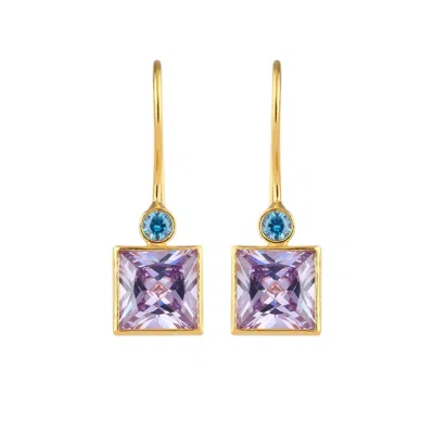 Firera Atelier Women's Purple / Blue Vera Charm & Cielo Viola Earring