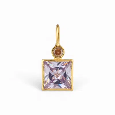 Firera Atelier Women's Purple / Orange Vera Charm & Viola Chiara Necklace In Gold