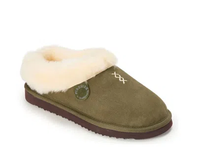 Fireside By Dearfoams Adelaide Clog Slipper In Green