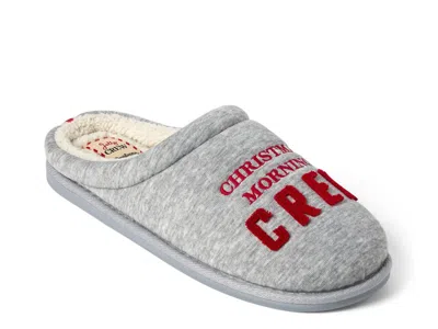 Fireside By Dearfoams Christmas Crew Slipper In Gray