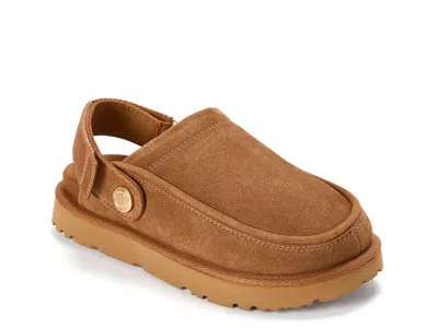 Fireside By Dearfoams Coin Mule Slipper In Brown