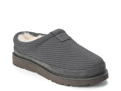 Fireside By Dearfoams Grafton Sport Knit Clog Slipper In Gray
